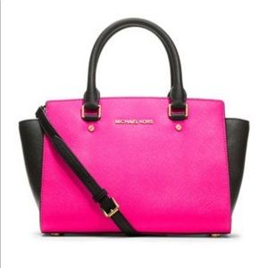 Michael Kors Pink & Black Purse